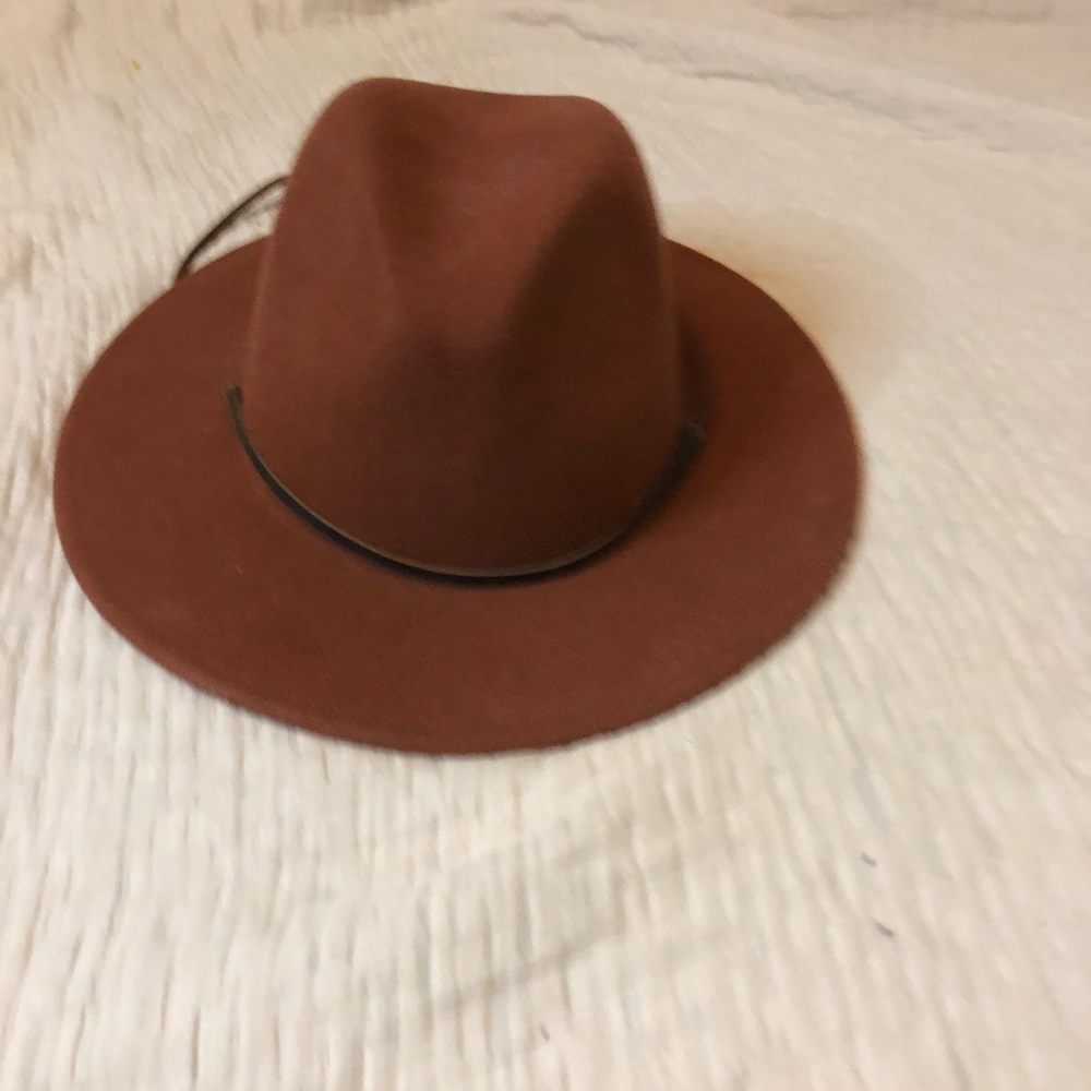 UO Urban Outfitters Wool Flat Fedora - Picture 3 of 4